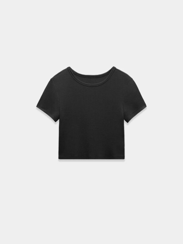 Black crop t-shirt