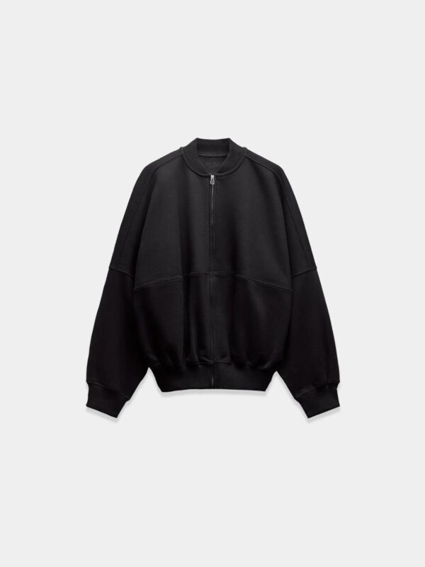 Black sweater with zipper