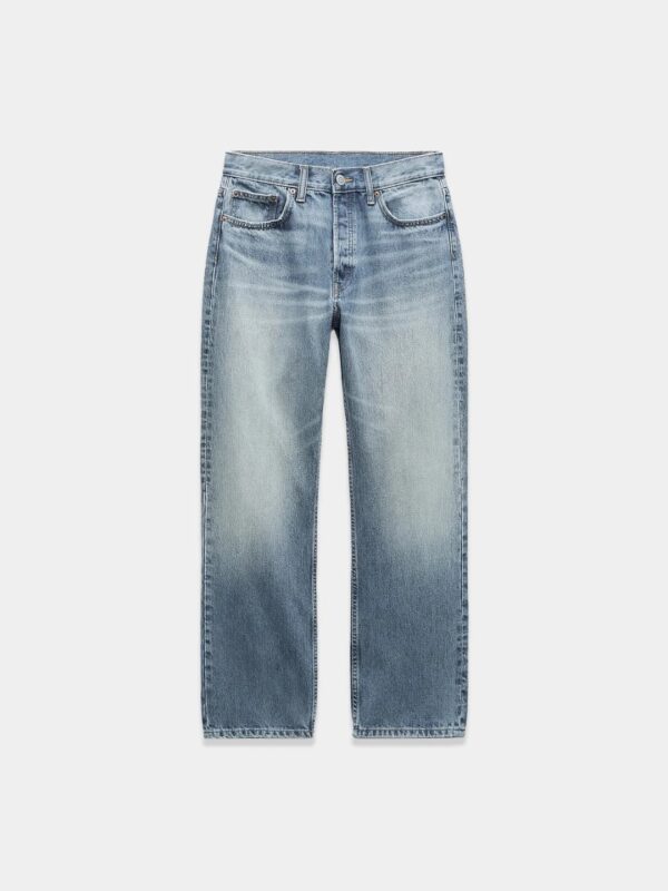 Mid-Rise Straight-Leg Jeans